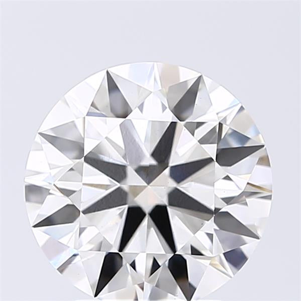 2.52 Carat Round Lab Diamond with  Cut Diamond in 14KT  view 1
