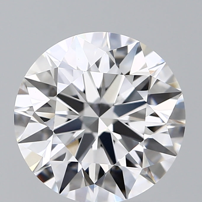 2.04 Carat Round Lab Diamond with  Cut Diamond in 14KT  view 1
