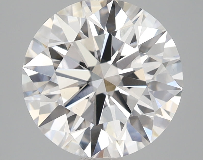 2.55 Carat Round Lab Diamond with  Cut Diamond in 14KT  view 1
