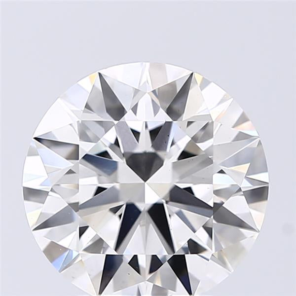 2.74 Carat Round Lab Diamond with  Cut Diamond in 14KT  view 1
