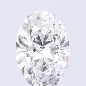 2.01 Carat Oval Lab Diamond with  Cut Diamond in 14KT  view 1
