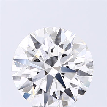 3.5 Carat Round Lab Diamond with  Cut Diamond in 14KT  view 1
