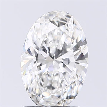 1.51 Carat Oval Lab Diamond with  Cut Diamond in 14KT  view 1
