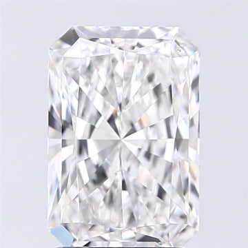 2.01 Carat Radiant Lab Diamond with  Cut Diamond in 14KT  view 1
