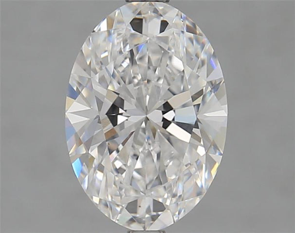 2.5 Carat Oval Lab Diamond with  Cut Diamond in 14KT  view 1
