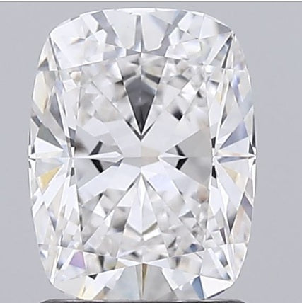 1.5 Carat Cushion Lab Diamond with  Cut Diamond in 14KT  view 1
