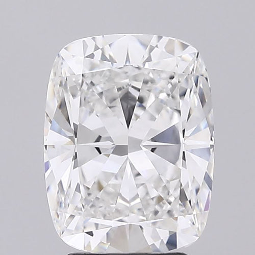 3.51 Carat Cushion Lab Diamond with  Cut Diamond in 14KT  view 1
