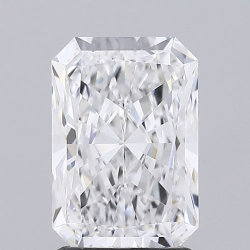 2.05 Carat Radiant Lab Diamond with  Cut Diamond in 14KT  view 1
