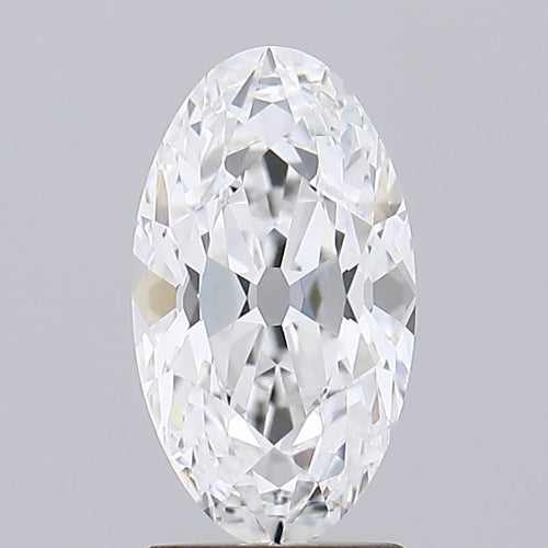 2.09 Carat Oval Lab Diamond with  Cut Diamond in 14KT  view 1
