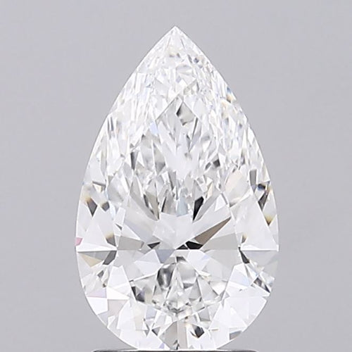 2.05 Carat Pear Lab Diamond with  Cut Diamond in 14KT  view 1
