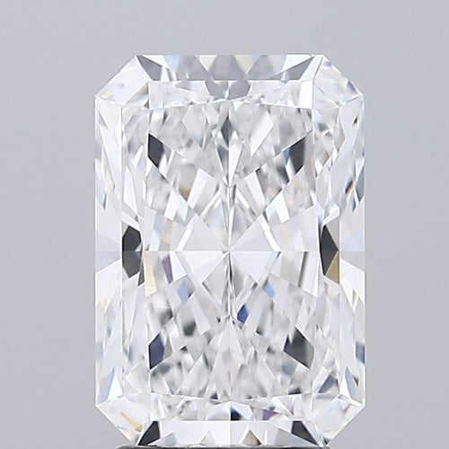 2.84 Carat Radiant Lab Diamond with  Cut Diamond in 14KT  view 1
