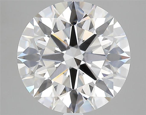 4.09 Carat Round Lab Diamond with  Cut Diamond in 14KT  view 1
