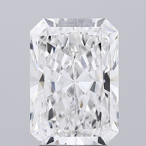 2.91 Carat Radiant Lab Diamond with  Cut Diamond in 14KT  view 1
