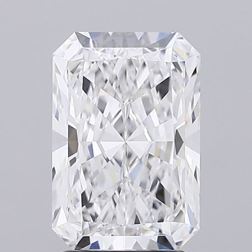 2.53 Carat Radiant Lab Diamond with  Cut Diamond in 14KT  view 1
