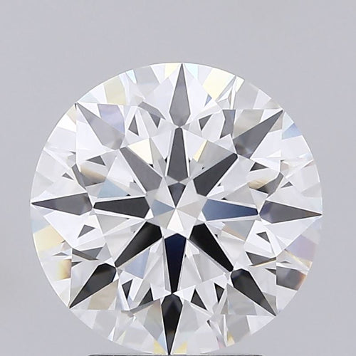 3.05 Carat Round Lab Diamond with  Cut Diamond in 14KT  view 1
