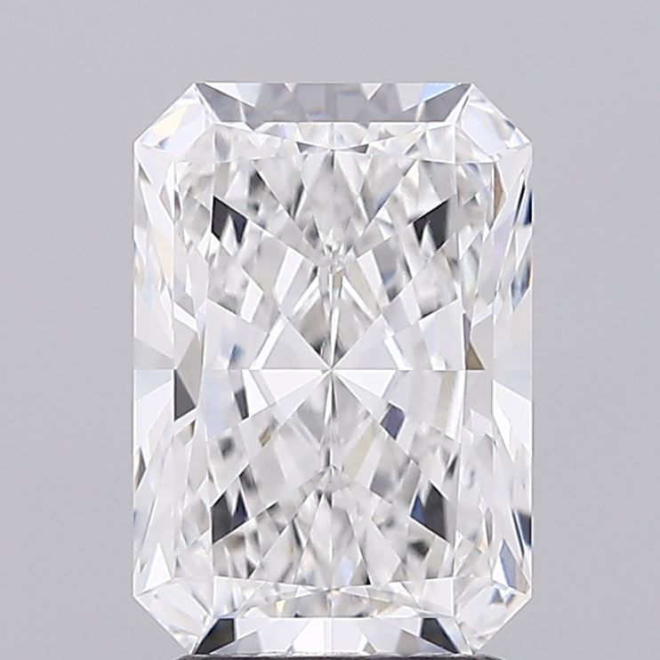2.57 Carat Radiant Lab Diamond with  Cut Diamond in 14KT  view 1
