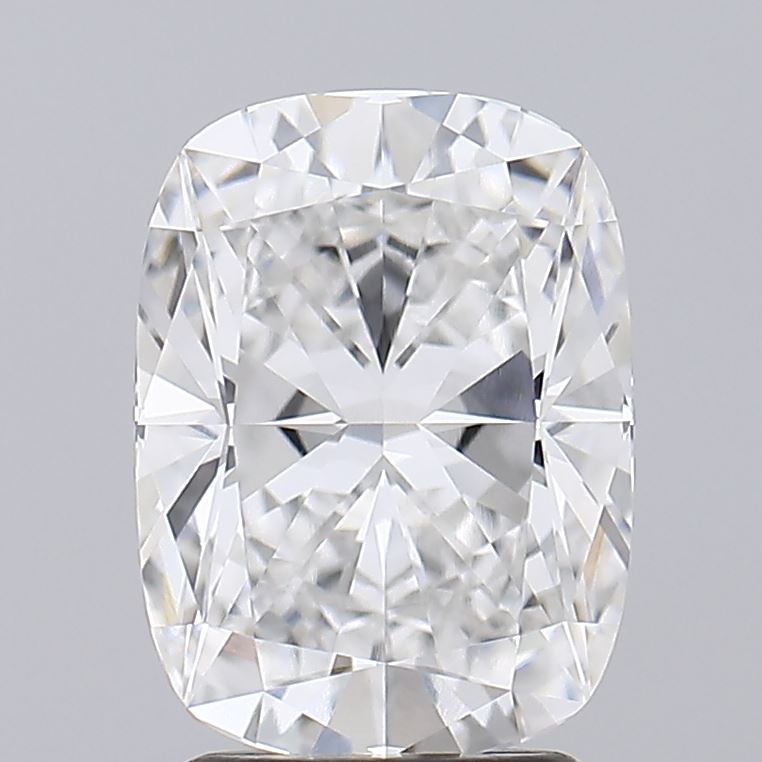 2.59 Carat Cushion Lab Diamond with  Cut Diamond in 14KT  view 1
