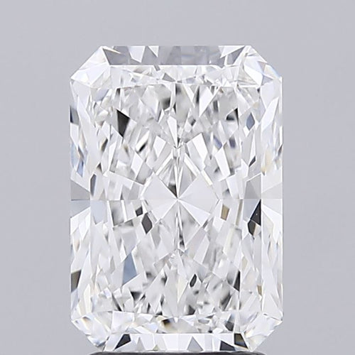 2.51 Carat Radiant Lab Diamond with  Cut Diamond in 14KT  view 1
