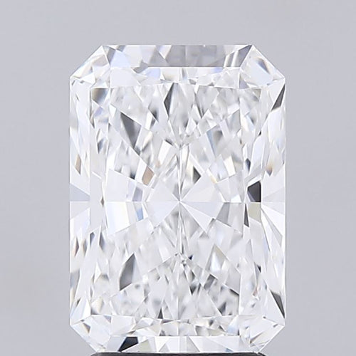 2.8 Carat Radiant Lab Diamond with  Cut Diamond in 14KT  view 1
