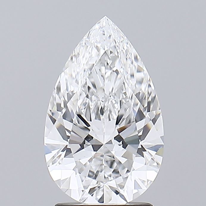 2.08 Carat Pear Lab Diamond with  Cut Diamond in 14KT  view 1
