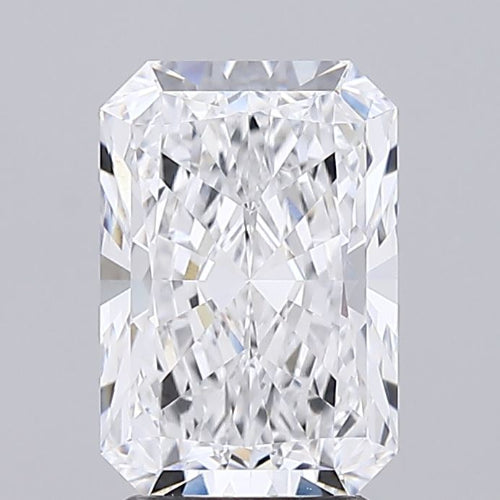 2.7 Carat Radiant Lab Diamond with  Cut Diamond in 14KT  view 1
