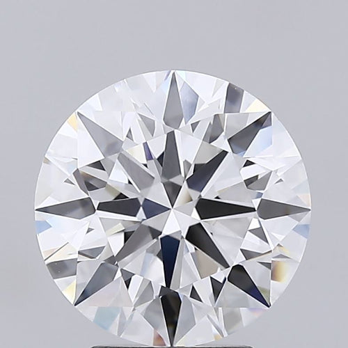 3.01 Carat Round Lab Diamond with  Cut Diamond in 14KT  view 1
