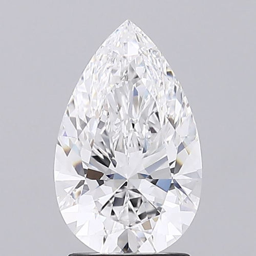 2.07 Carat Pear Lab Diamond with  Cut Diamond in 14KT  view 1
