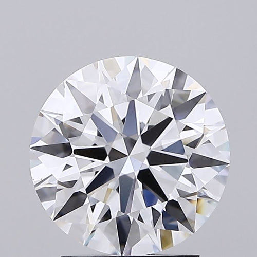 2.53 Carat Round Lab Diamond with  Cut Diamond in 14KT  view 1
