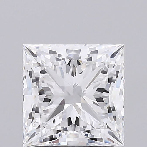 2.01 Carat Princess Lab Diamond with  Cut Diamond in 14KT  view 1

