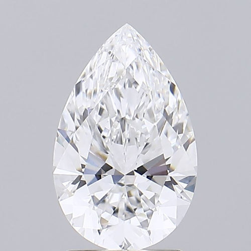 2.01 Carat Pear Lab Diamond with  Cut Diamond in 14KT  view 1

