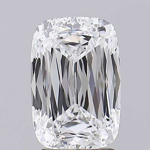 2.52 Carat Cushion Lab Diamond with  Cut Diamond in 14KT  view 1
