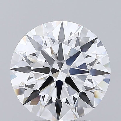 3.09 Carat Round Lab Diamond with  Cut Diamond in 14KT  view 1
