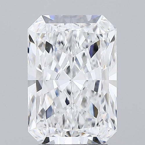 2.52 Carat Radiant Lab Diamond with  Cut Diamond in 14KT  view 1
