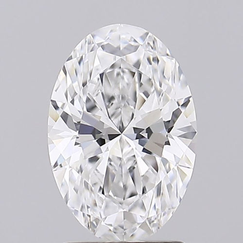 1.93 Carat Oval Lab Diamond with  Cut Diamond in 14KT  view 1
