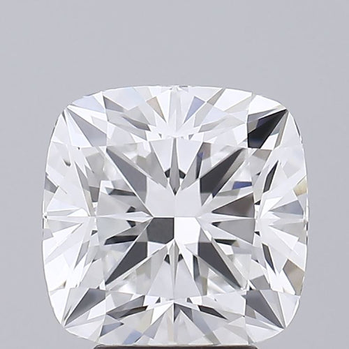 4.04 Carat Cushion Lab Diamond with  Cut Diamond in 14KT  view 1
