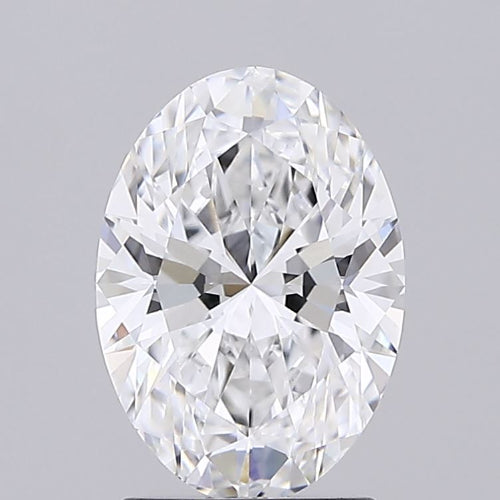 2.03 Carat Oval Lab Diamond with  Cut Diamond in 14KT  view 1
