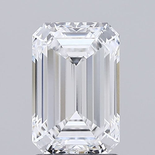 1.9 Carat Emerald Lab Diamond with  Cut Diamond in 14KT  view 1
