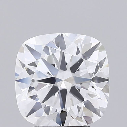 3.34 Carat Cushion Lab Diamond with  Cut Diamond in 14KT  view 1
