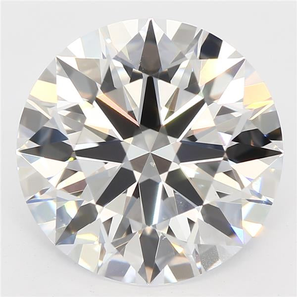2.53 Carat Round Lab Diamond with  Cut Diamond in 14KT  view 1
