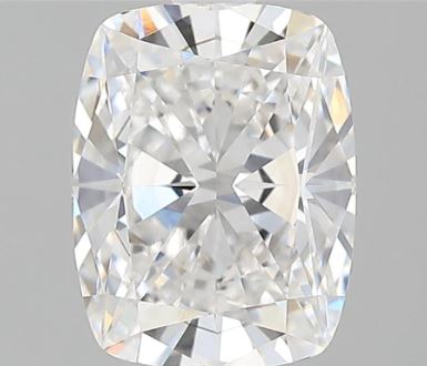 1.74 Carat Cushion Lab Diamond with  Cut Diamond in 14KT  view 1
