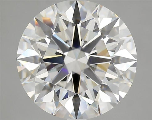 5.51 Carat Round Lab Diamond with  Cut Diamond in 14KT  view 1
