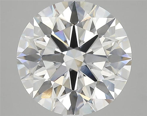 4.04 Carat Round Lab Diamond with  Cut Diamond in 14KT  view 1
