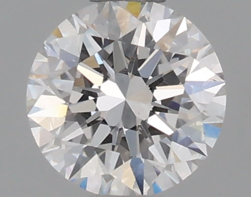 0.59 Carat Round Lab Diamond & 0.59 Carat Round Lab Diamond with  Cut Diamond in 14KT  view 1
