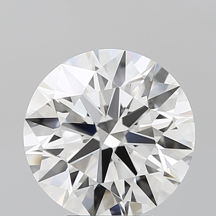 4.02 Carat Round Lab Diamond with  Cut Diamond in 14KT  view 1
