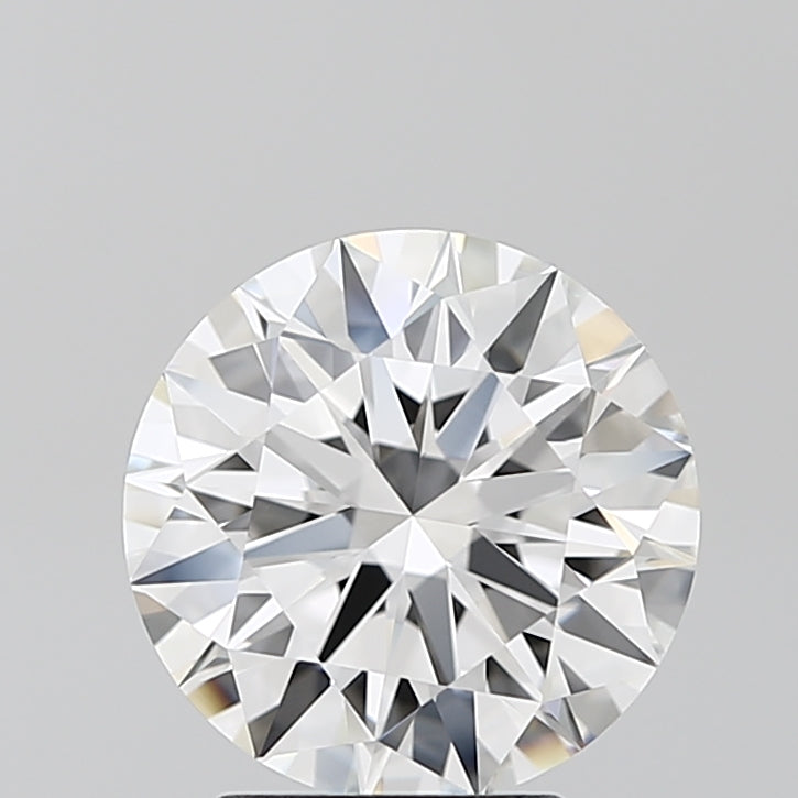 3.04 Carat Round Lab Diamond with  Cut Diamond in 14KT  view 1
