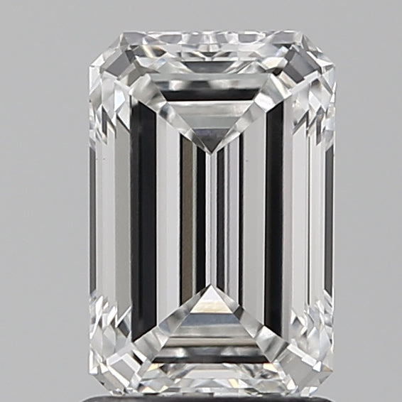 1.52 Carat Emerald Lab Diamond with  Cut Diamond in 14KT  view 1
