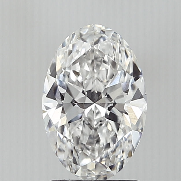 1.56 Carat Oval Lab Diamond with  Cut Diamond in 14KT  view 1
