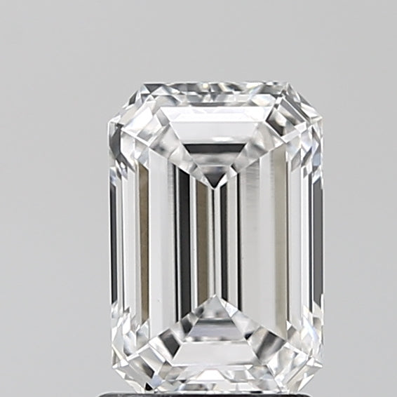 1.54 Carat Emerald Lab Diamond with  Cut Diamond in 14KT  view 1
