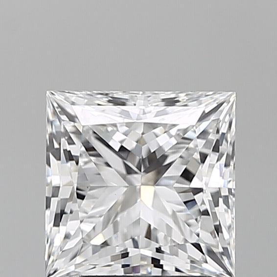 2.0 Carat Princess Lab Diamond with  Cut Diamond in 14KT  view 1
