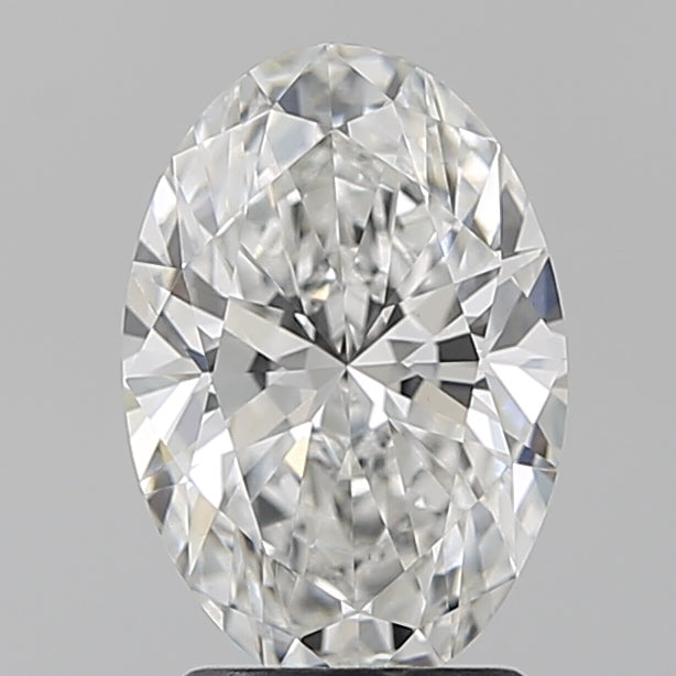 2.1 Carat Oval Lab Diamond with  Cut Diamond in 14KT  view 1
